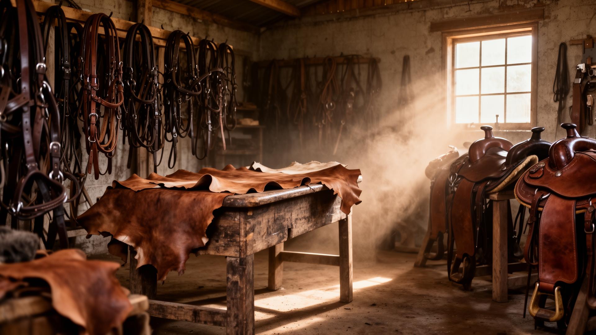 Cobb & Co leather workshop in Flagstone, Queensland